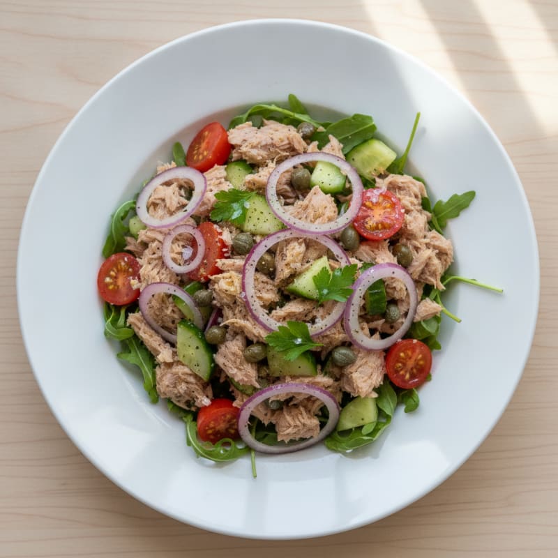Mediterranean Tuna Salad with Capers