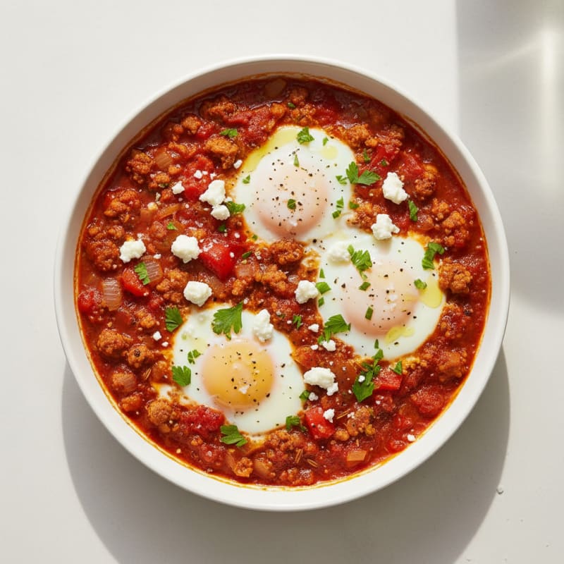 Zesty Baked Eggs with Smoky Tomato Sauce