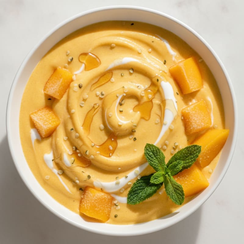 High-Protein Mango Creamsicle Shake
