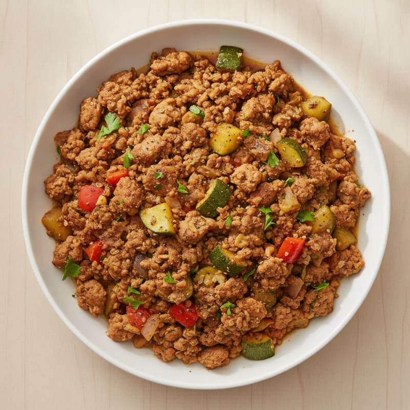 Savory Ground Turkey and Vegetable Skillet