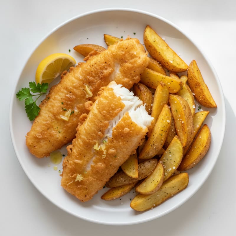 Classic Beer-Battered Fish and Chips