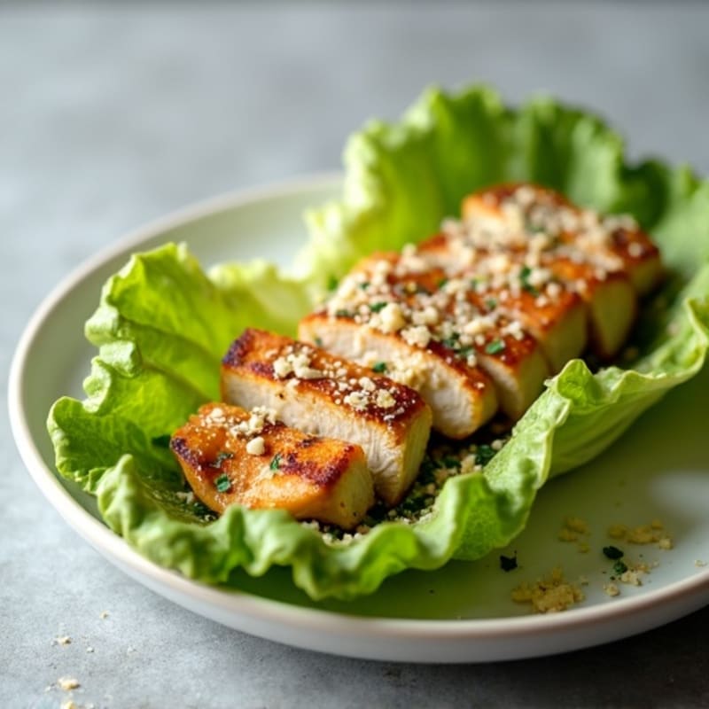 Grilled Chicken Caesar Lettuce Wrap