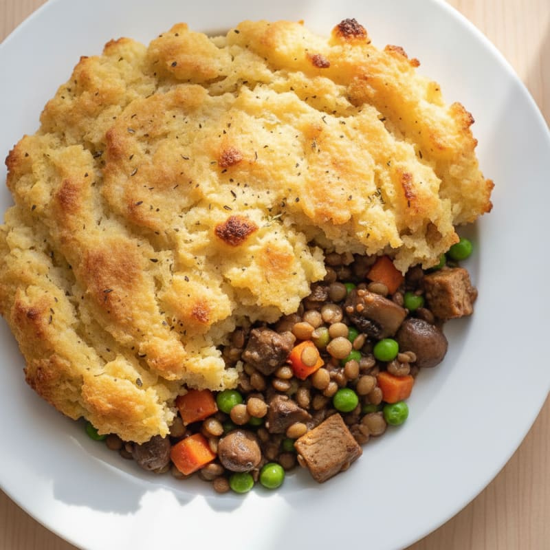 Hearty Lentil Shepherd's Pie with Root Vegetables
