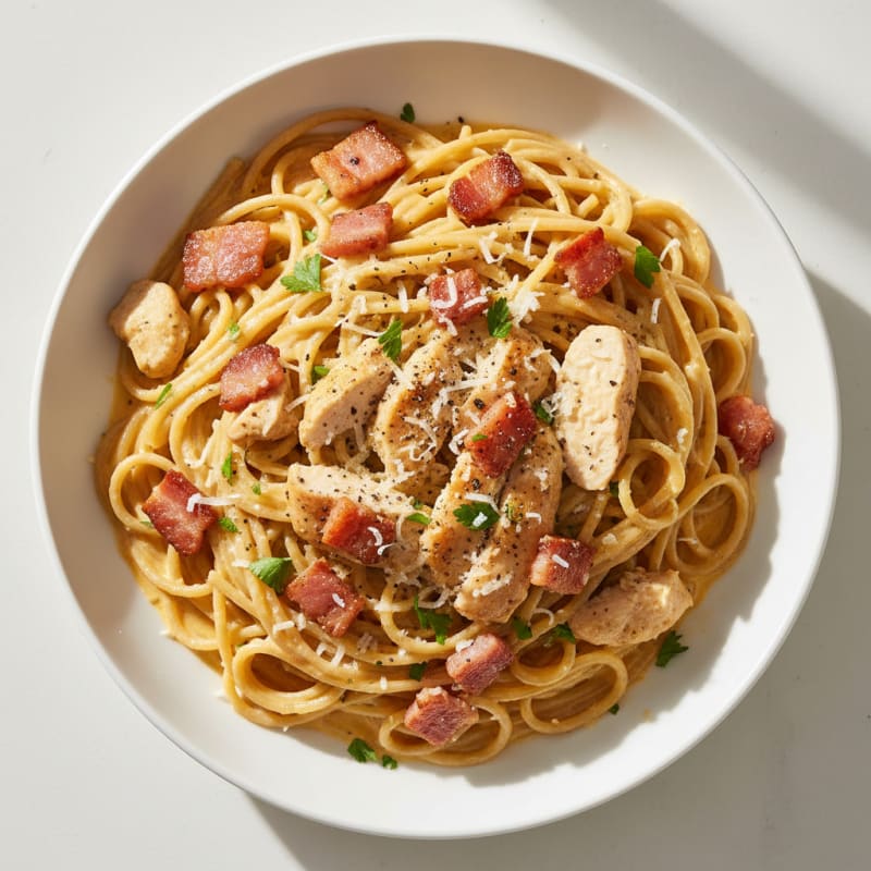 Creamy Pancetta Carbonara with Silky Egg Sauce