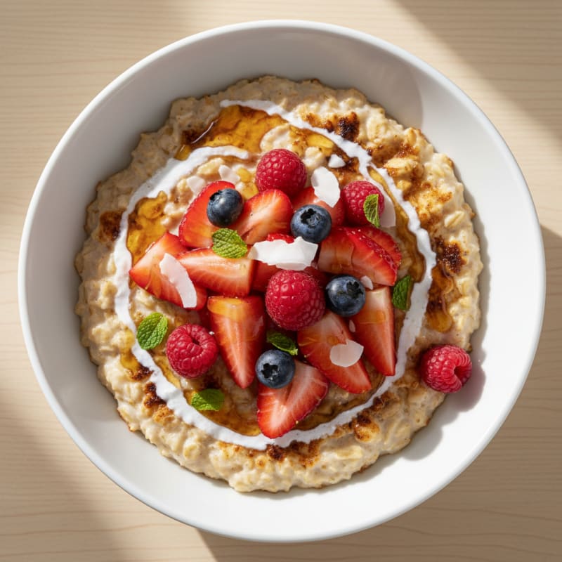 Creamy Oatmeal with Fresh Berries