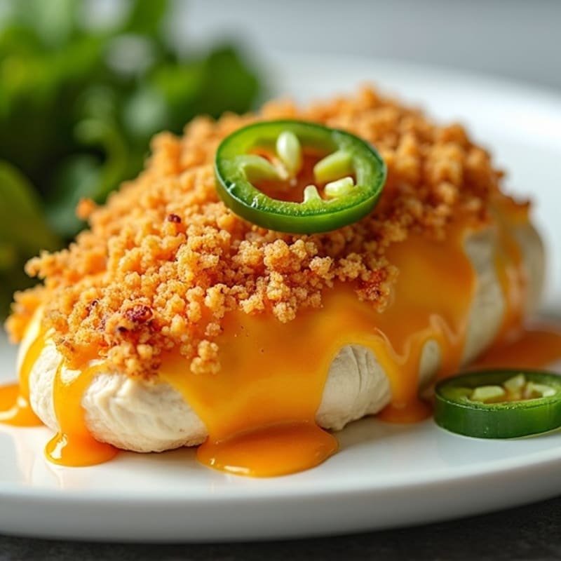 Baked Jalapeño Popper Chicken with Crispy Topping