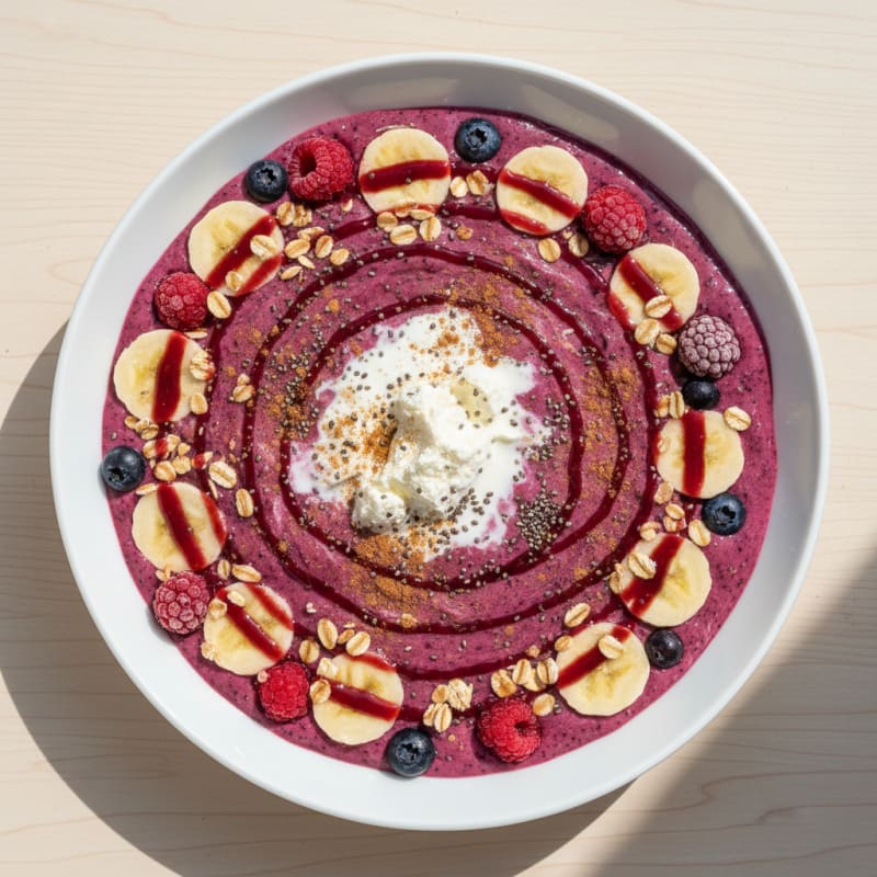 Berry Banana Protein Smoothie