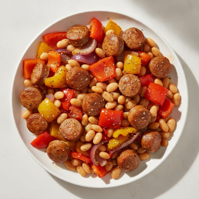 Sheet Pan Sausage and Peppers