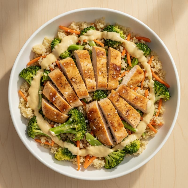 Chicken and Veggie Glow Up Bowl