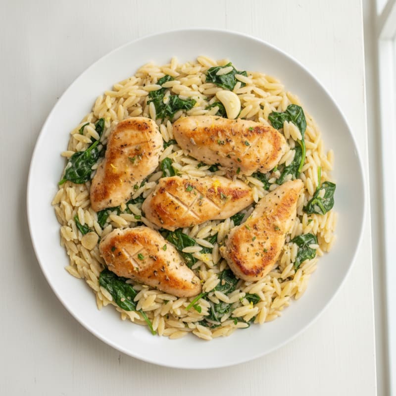 Lemon Herb Chicken Orzo