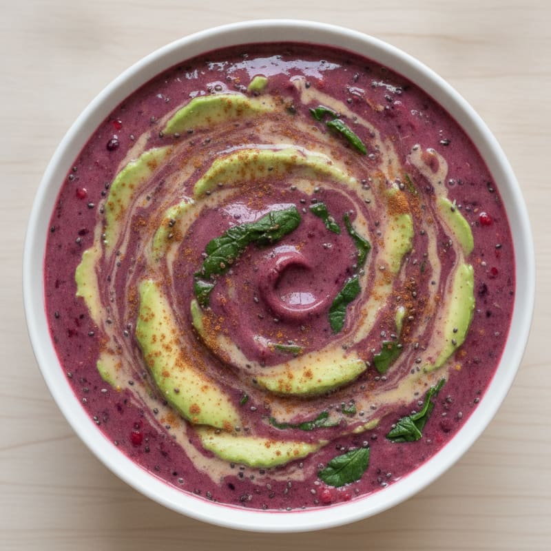 Berry Blend Protein Smoothie with Avocado