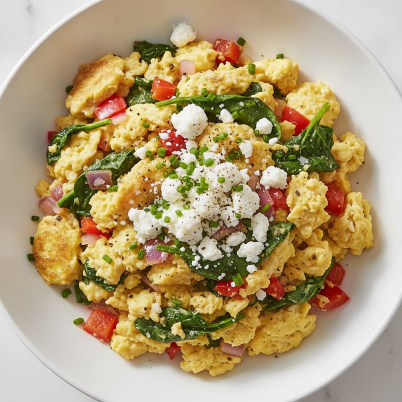 Garden Vegetable Scrambled Egg Bowl