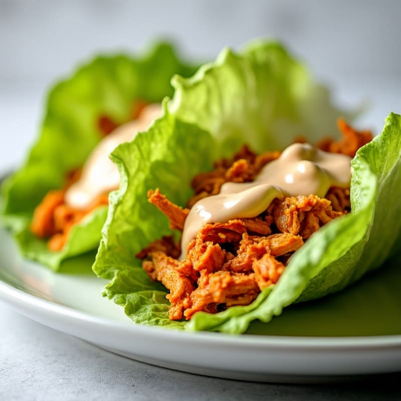 Spicy Buffalo Chicken Ranch Lettuce Wrap