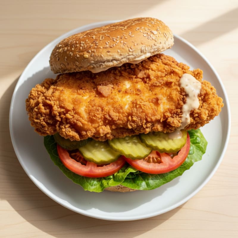 Crispy Buttermilk Fried Chicken Sandwich