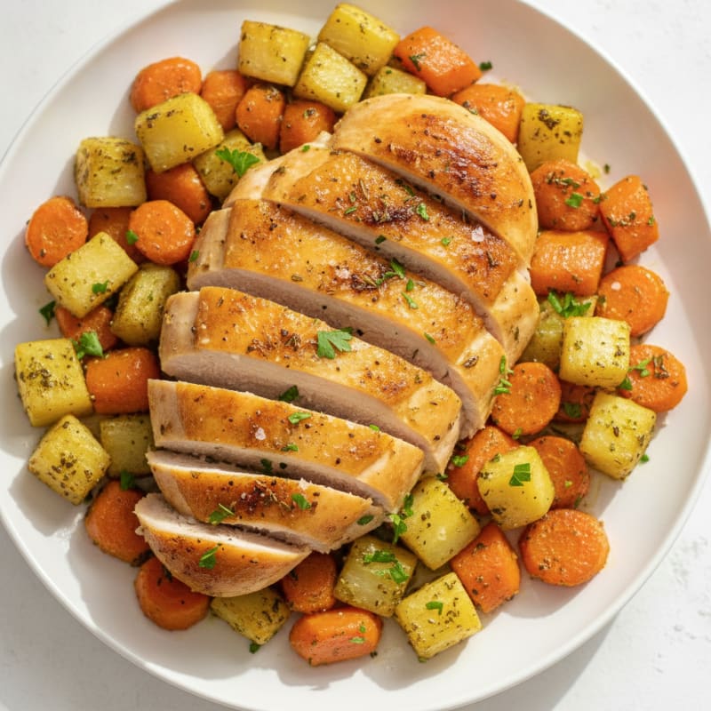 Herb-Roasted Chicken with Root Vegetables