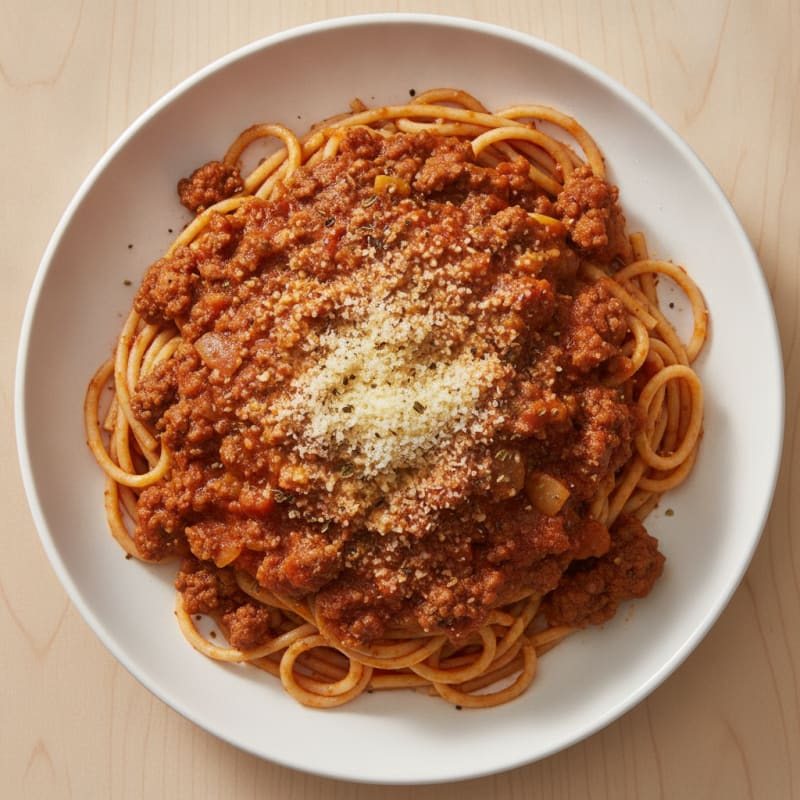 Classic Spaghetti with Rich Meat Sauce