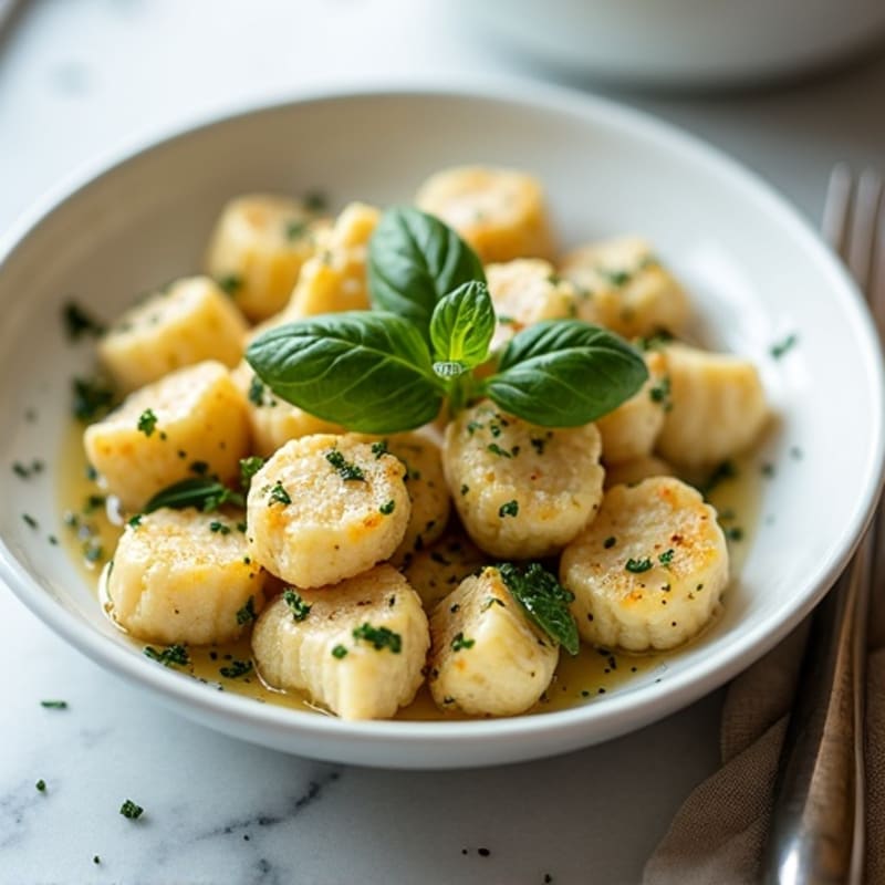 Herb-Roasted Cauliflower Ricotta Gnocchi