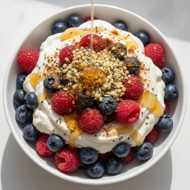 High-Protein Greek Yogurt Berry Parfait