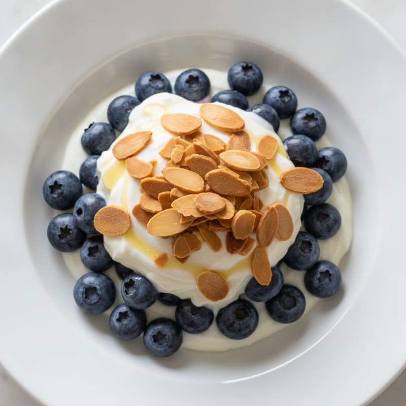 Greek Yogurt Parfait with Berries and Almonds