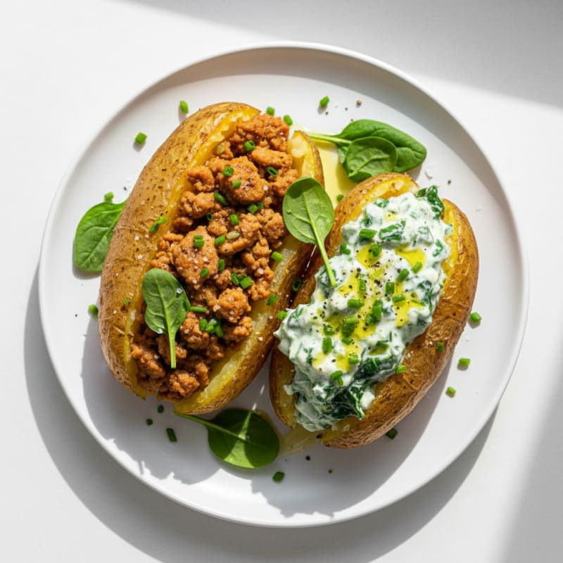 Creamy Herb-Stuffed Roasted Potatoes