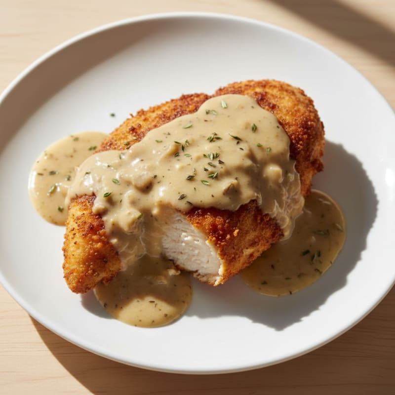 Buttermilk Fried Chicken with Creamy Gravy