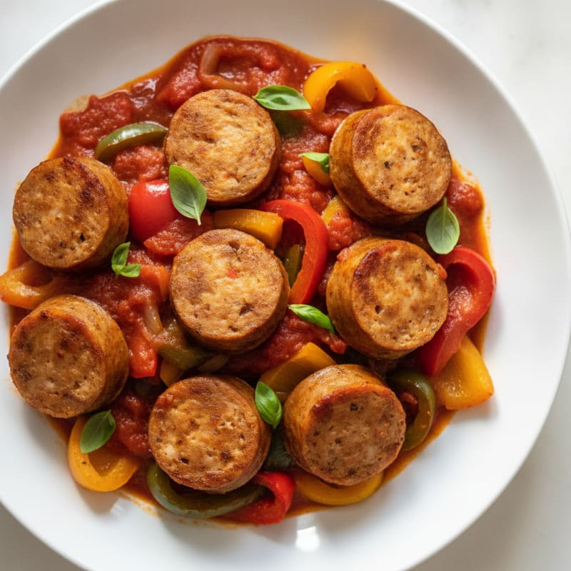 Sausage and Peppers with Marinara
