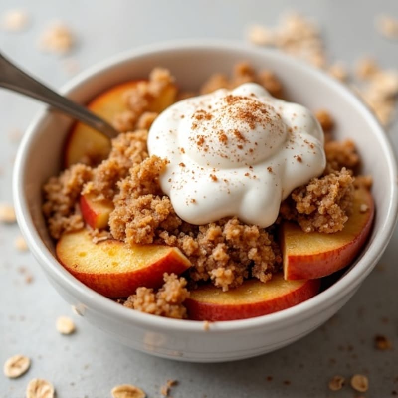 Cinnamon-Spiced Apple Oat Crumble
