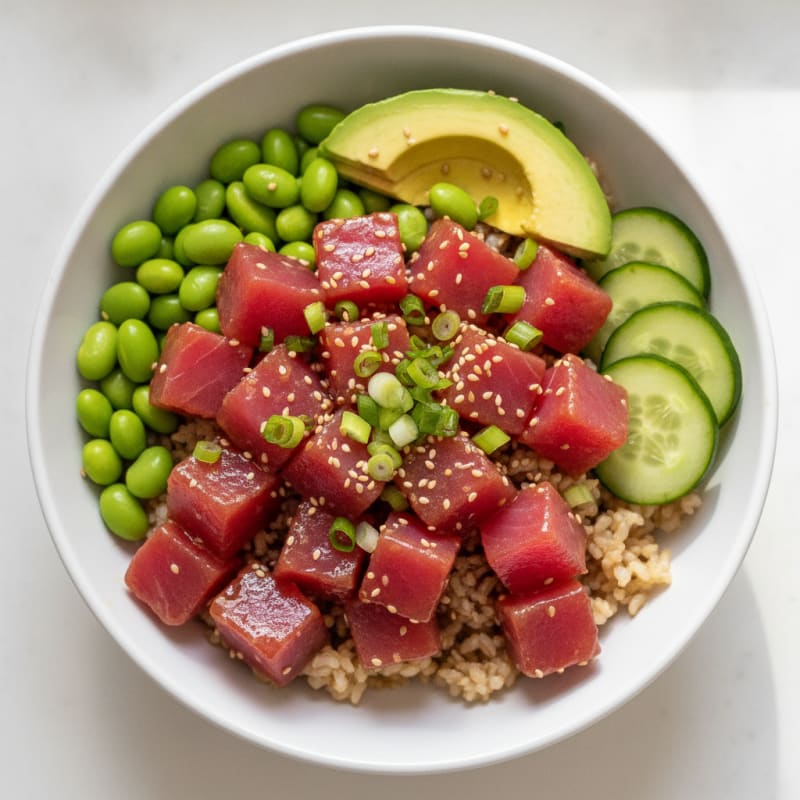 Hawaiian Ahi Tuna Poke Bowl