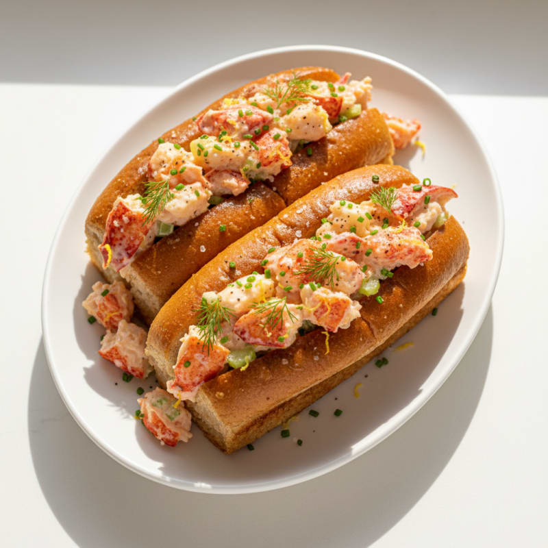 Tender Lemon-Herb Lobster Rolls