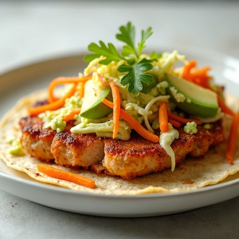 Citrus-Garlic Crispy Pork Tacos with Fresh Slaw