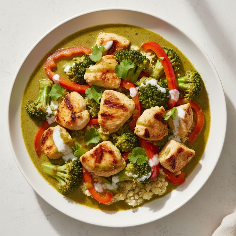 Creamy Coconut Green Curry Chicken