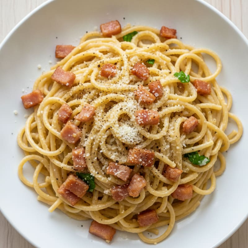 Classic Carbonara with Pancetta and Egg