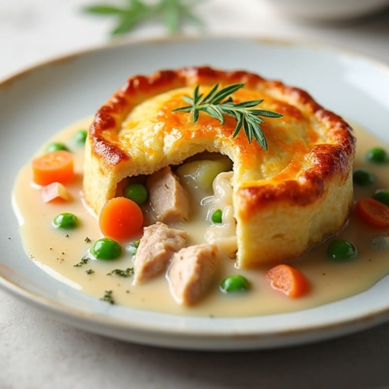 Creamy Herb-Roasted Turkey Pot Pie