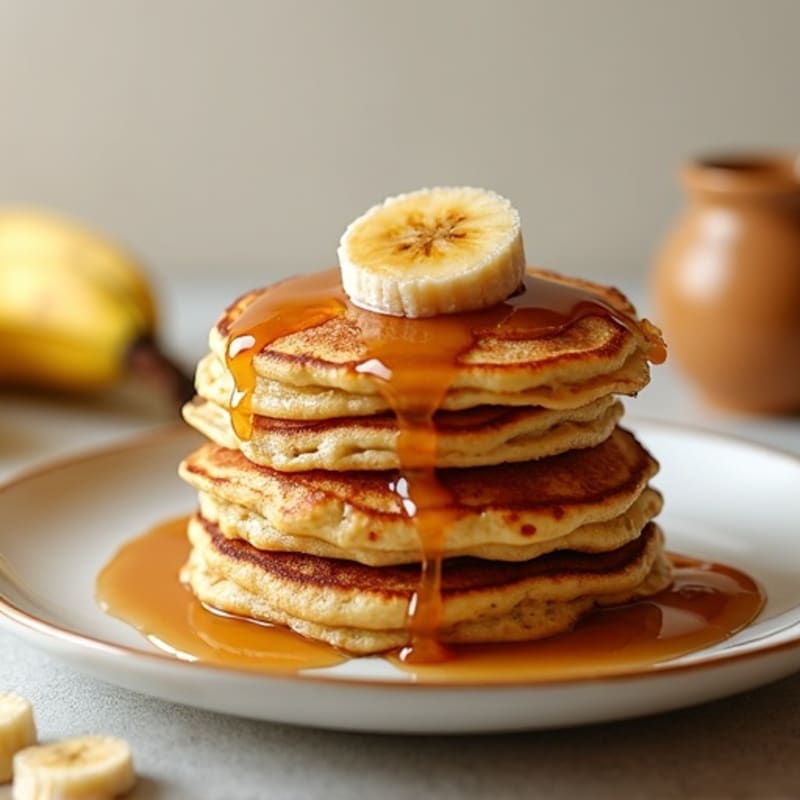Protein Banana Pancakes with Caramelized Bananas