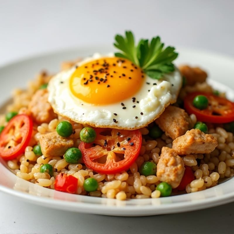 Healthy Chicken and Veggie Fried Rice