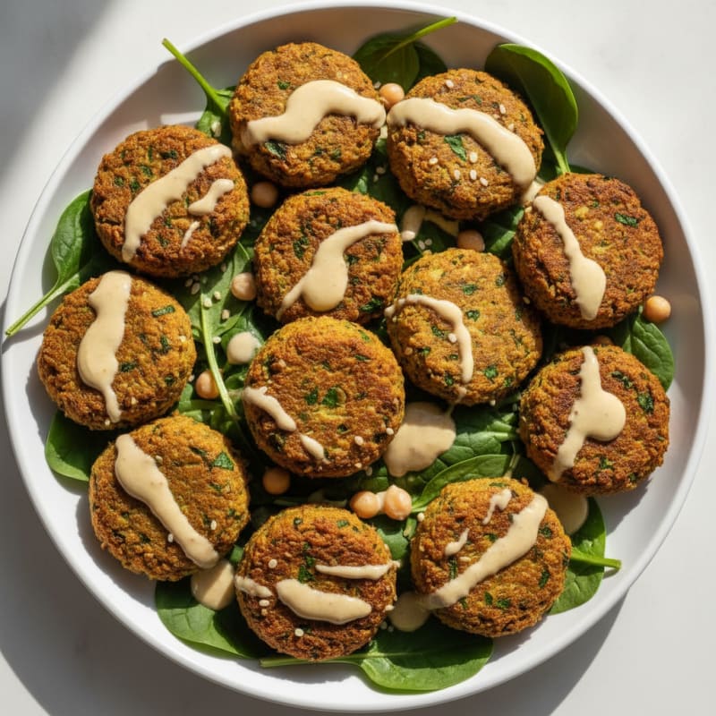 Crispy Falafel with Tahini