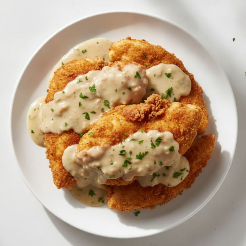 Buttermilk Fried Chicken with Creamy Gravy