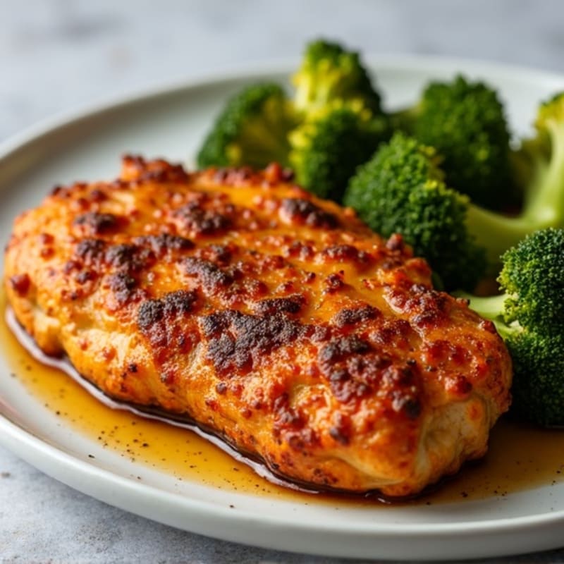 Crispy Jerk-Spiced Chicken with Roasted Sweet Potatoes and Broccoli