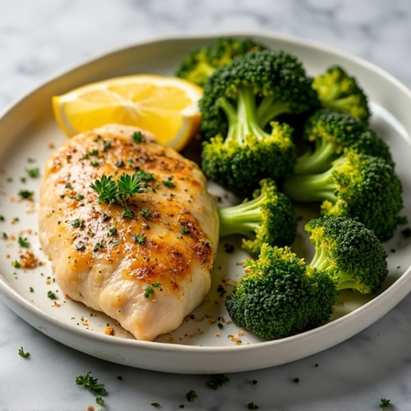 Sheet Pan Lemon Herb Chicken and Crispy Roasted Broccoli