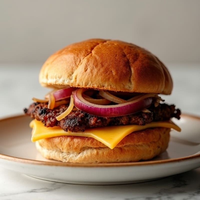 Lean Smoky Brisket Sandwich with Caramelized Onions
