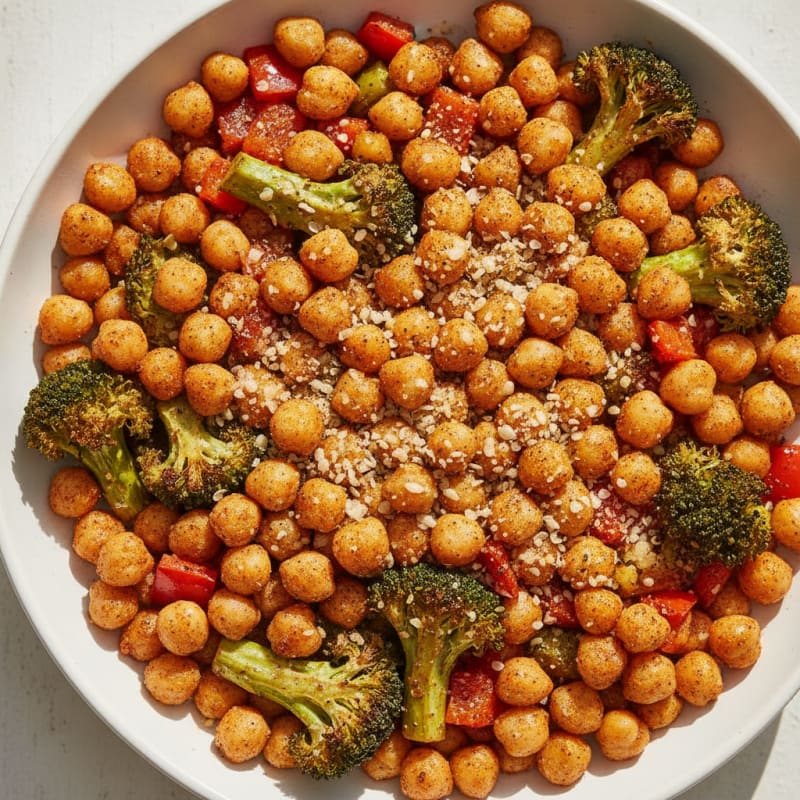 Roasted Vegetable and Chickpea Bowl