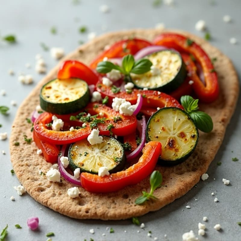 Herb Roasted Veggie Flatbread
