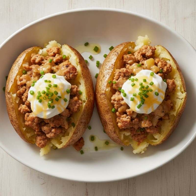 Loaded Baked Potatoes with Chives