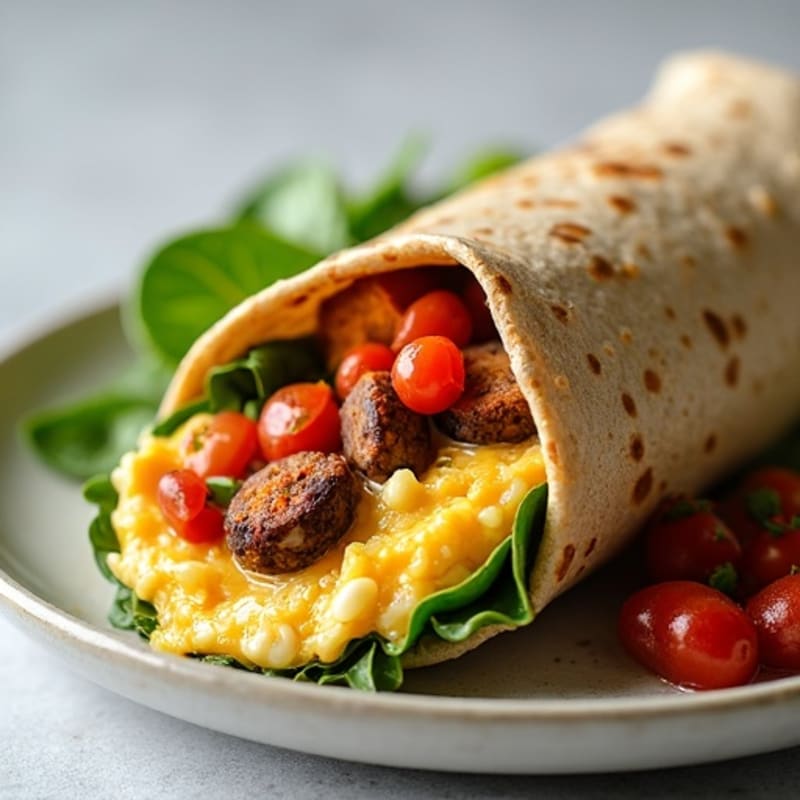 Protein-Packed Sweet Potato Black Bean Breakfast Burrito
