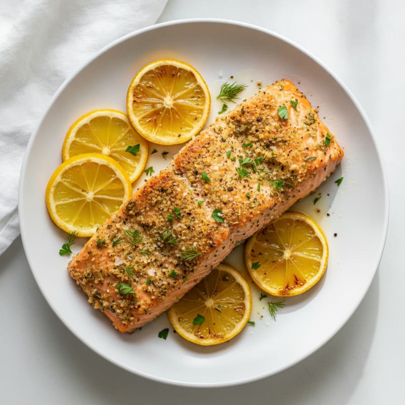 Baked Lemon Herb Salmon