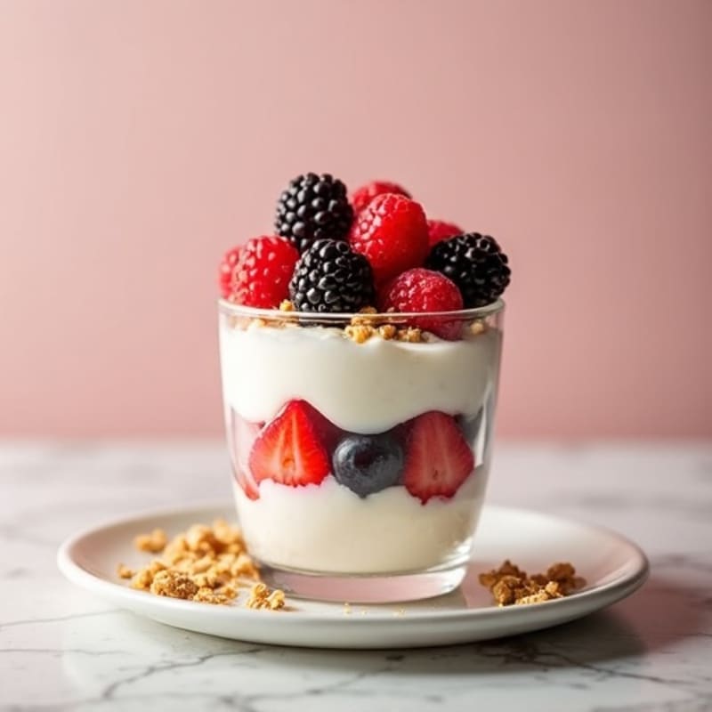 Creamy Cottage Cheese Protein Berry Parfait