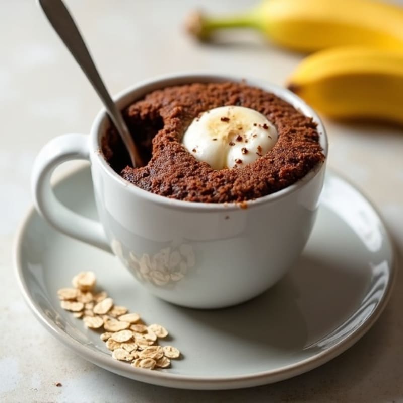 Healthy Chocolate Protein Mug Cake