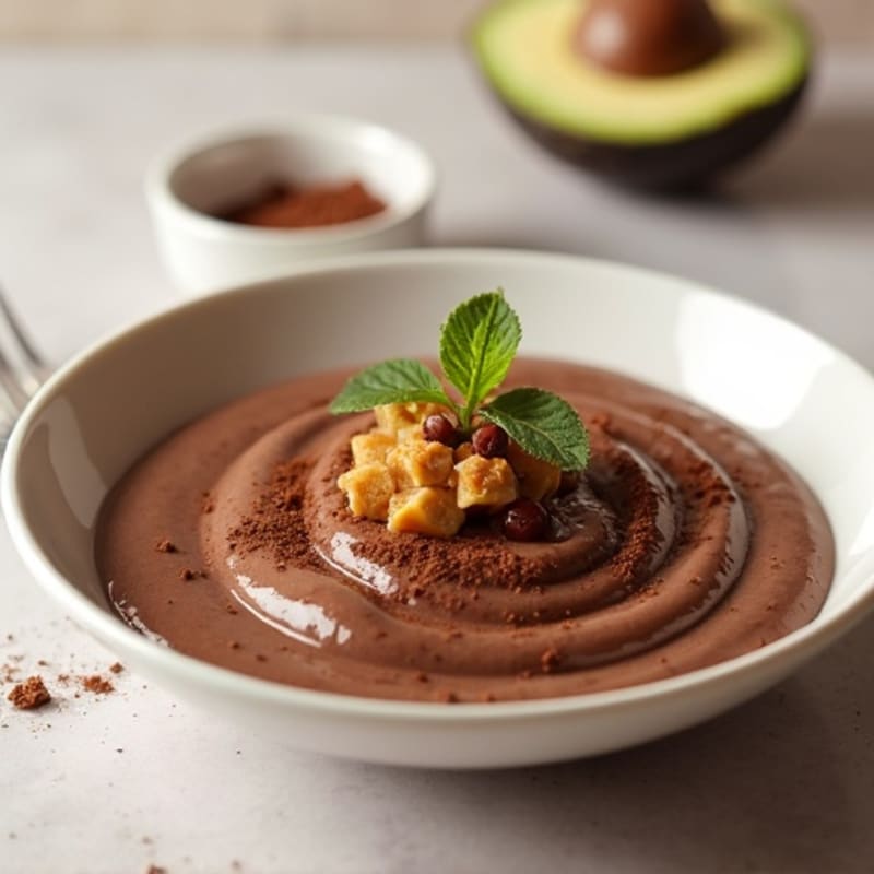 Silky Chocolate Protein Pudding with Almond Butter