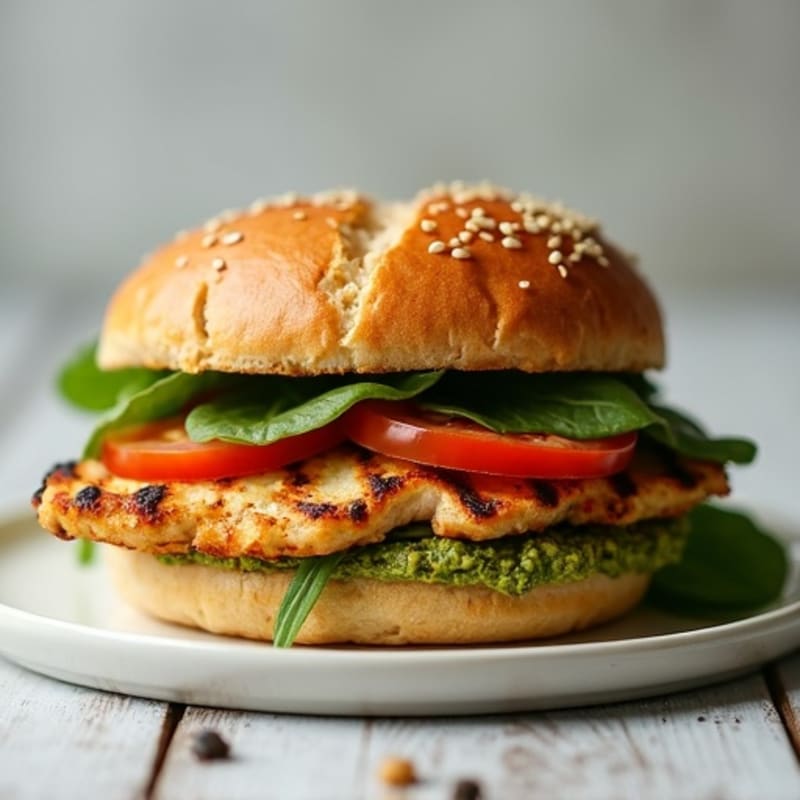 Grilled Pesto Chicken Sandwich