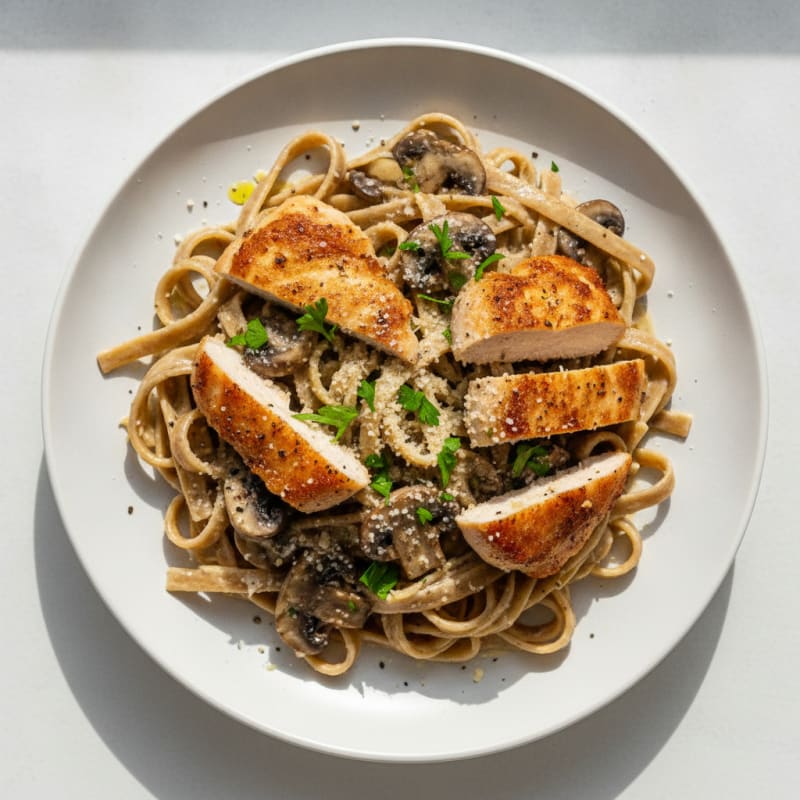 Truffle Mushroom Tagliatelle with Parmesan